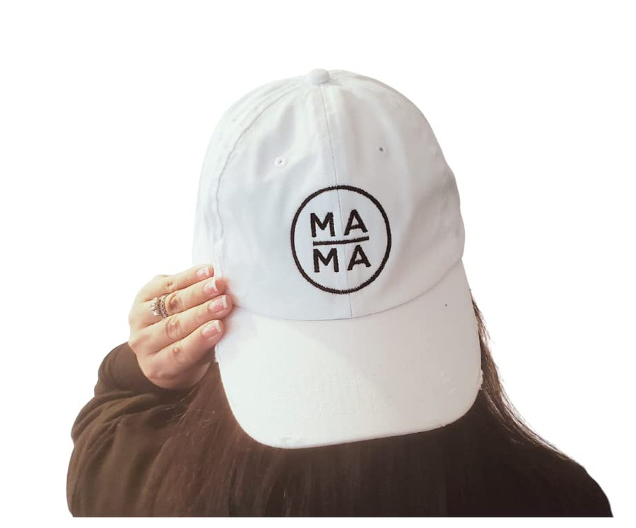 Circle Mama Baseball Hat - White or Black