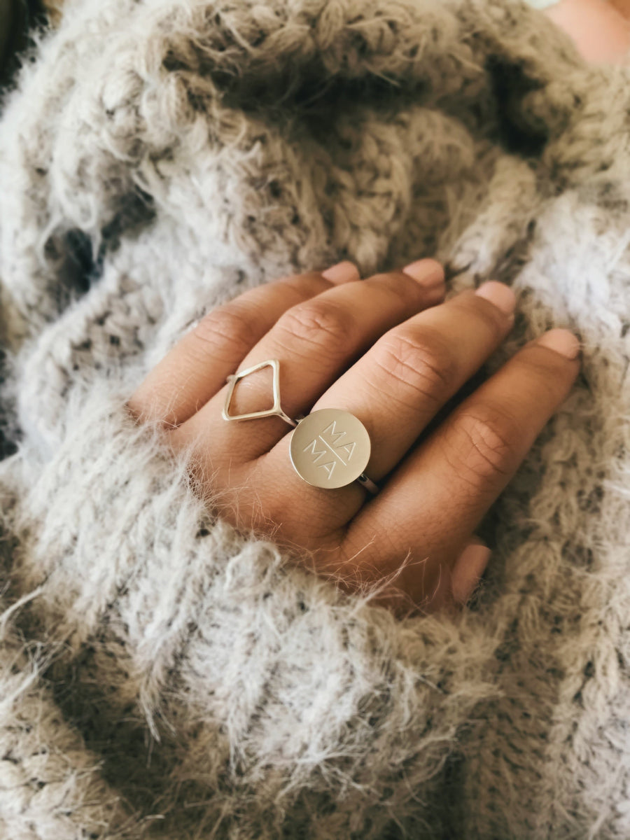 Mama Jewelry Collection- Circle Mama Ring